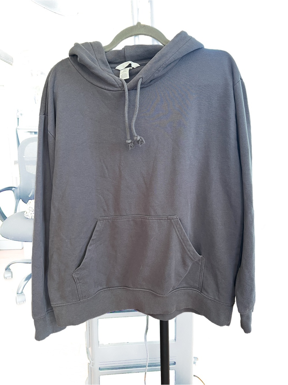 H&M Women’s Gray Oversized Pullover Hoodie Sweatshirt Size M